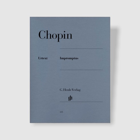 헨레 쇼팽 즉흥곡 Chopin 피아노 연주곡집 악보