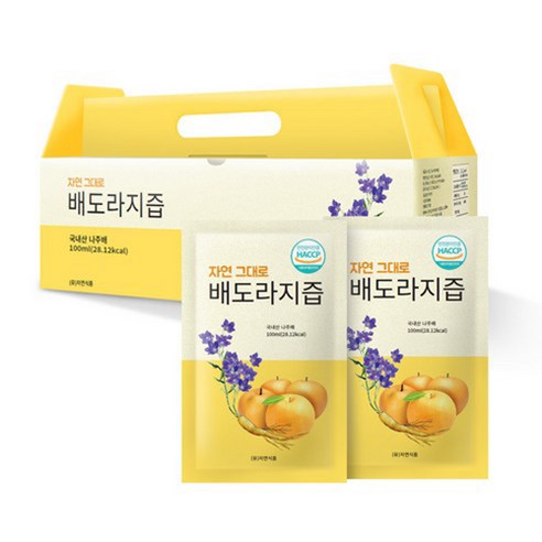 자연그대로 배도라지즙 파우치 100ml